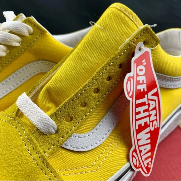 Vans Old Skool Vibrant Yellow Womens Sizes - Picture 7 of 10